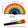 Large Folding Hand Rave Fan