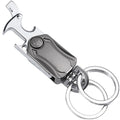 Fidget Spinner Metal Keychain W/ Pocket Knife Bottle Opener