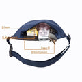 Oxford Half Moon Belt Bag / Fanny Pack / Crossbody Bag