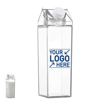 Bpa-Free Portable Reusable Milk Carton-Shaped Juice Bottle