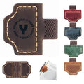 Leather Bookmark With Pen Holder