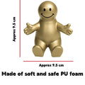 Custom 3.5" Gold Squeezable Smile Face Guy Phone Holder