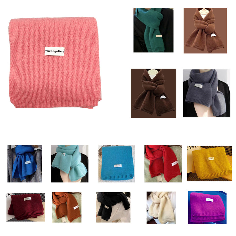 Solid Colors Knitted Scarf