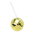 Disco Ball Cup With Straw