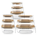Glass Container With Bamboo Lid