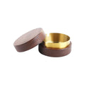 Stainless Steel Ashtray With Solid Wood Lid