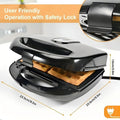Breakfast Maker For Waffles, Sandwiches And Toast