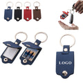 Leather Photo Frame Keychain