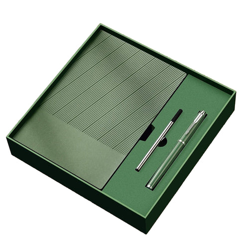 A5 Soft Leather Business Notebook 3 Piece Set