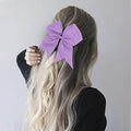 Jumbo 8 Inch Cheer Hair Bow With Elastic Holder