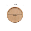 German Imported Natural Beech Wood Coasters