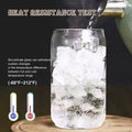 17 Oz. Soda Lime Glass Can With Bamboo Lid