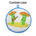 Pure Color Insulated Tortilla Warmer Pouch Pizza Holder
