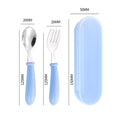 Portable Stainless Steel Toddler Utensils Fork And Spoon Set