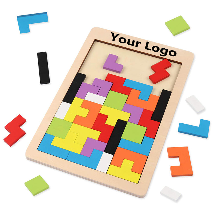 Educational Colorful Tetris Building Block Puzzle