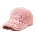 Adjustable Autumn Winter Lamb Hair Cap Warm Baseball Hat