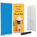 Vertical Retractable Roll Up Banner Stand Standing