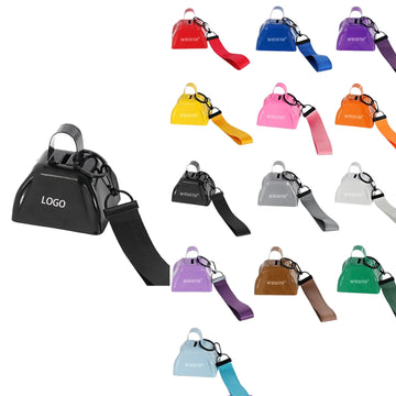 3 Inch Metal Cowbell Noisemaker W/ Wrist Strap