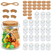 3.4 OZ Yogurt Jar Mason Jar Glass Jar With Cork Lids & Label