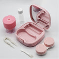 Contact Lens Case with Mirror Solution Bottle