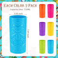 24Oz Halloween Face Plastic Tiki Cups