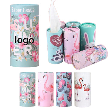 Car Tissues Cylinder Holder Canister Box