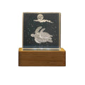 3D Engraved Marine Animal Crystal Cubes Night Light Gift