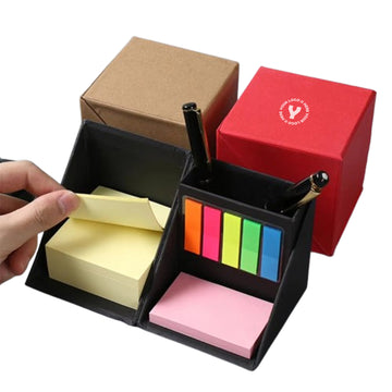 Cubic Box Sticky Notes With Pen