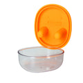 Hands-Free Snack Container With Finger Lid