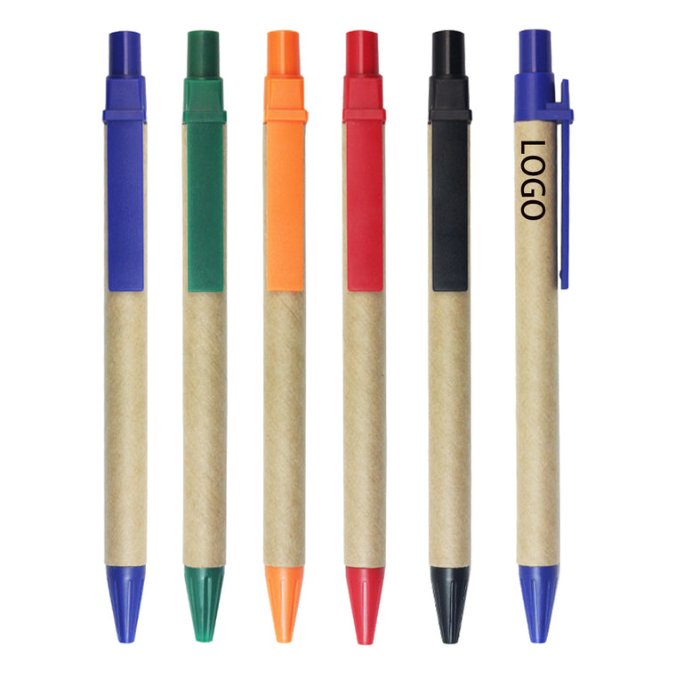 Eco-friendly Recycled Kraft Paper Retractable Pen