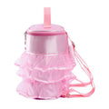 Girls Cute Ballet Dance Bag/ Dance Backpack With Lace Edge