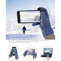 Knitted Hat Gloves Scarf Set