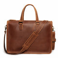 Men'S Cowhide Shoulder Handheld Laptop Briefcase