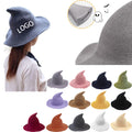 Witch Hat Knitted Wool Cap For Halloween Party Masquerade