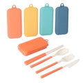 Wheat Straw Cutlery Spoon Knife Fork Utensils Set With Case