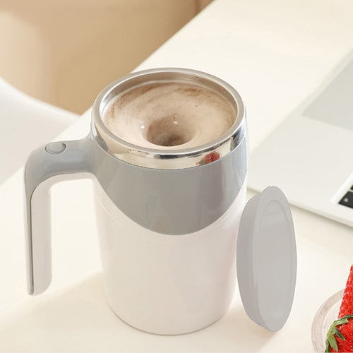 13 Oz Stainless Steel Magnetic Rotating Coffee Mug