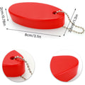 Foam Floating Keychain Oval Shaped Key Ring Floater Chain