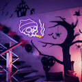 Skull Halloween Neon Wall Sign