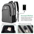 Travel Laptop Backpack Usb Charging Port Water Resistant Bag