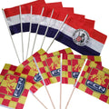 Custom Full Color Single Reverse Polyester Hand Flag