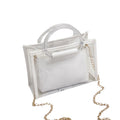 Clear Crossbody Bag with Removable Tote Bag