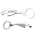 Shark Metal Bottle Opener Keychain