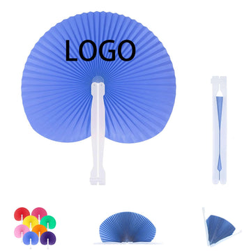 Folding Round Paper Fans