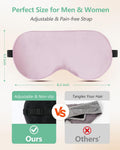 Lightweight Travel Pure Silk Adjustable Sleeping Eye Mask