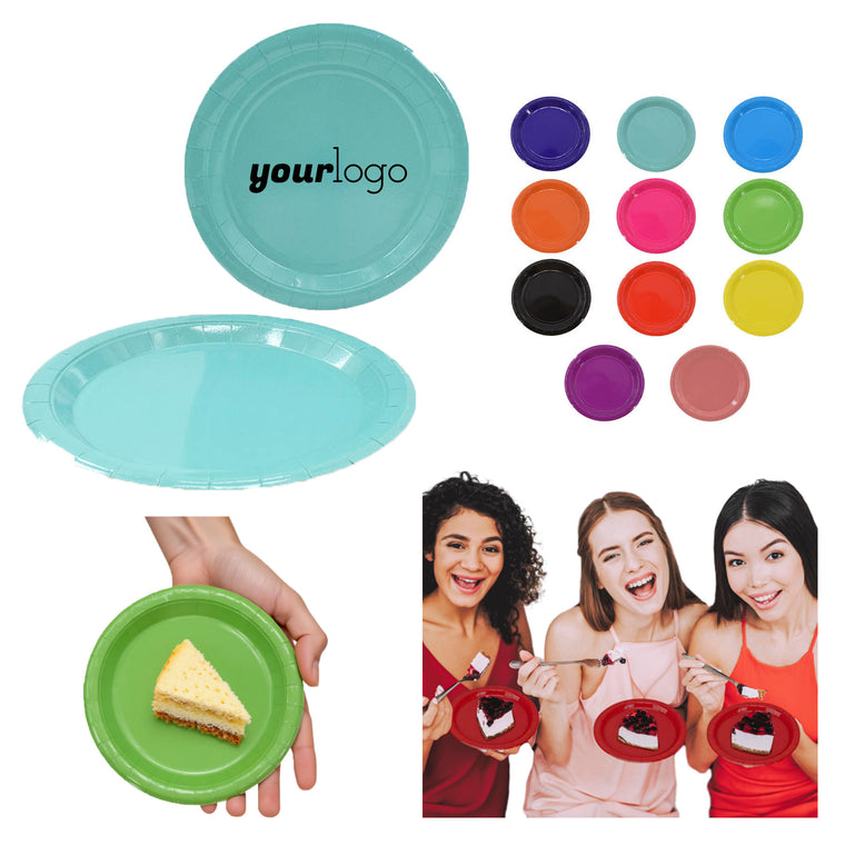 Solid Color Disposable Paper Plates