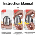 Stainless Steel Egg Mechanical Countdown Clock Timer Alarm