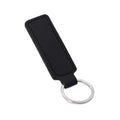 Rectangular Pu Leather Keyring With Metal Ring