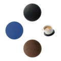 4" PU Leather Round Coaster