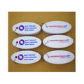 Oval Foam Floating Keychain