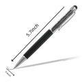 2 In 1 Soft Touch Crystal Metal Ballpoint Pen
